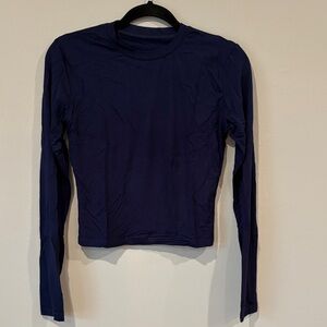 Navy Long Sleeve Women's Top